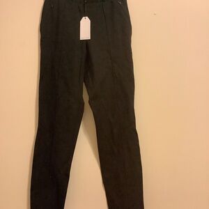 Universal Standard Black Pintuck Ponte Knit Pant size 2XS (size 8/med.)